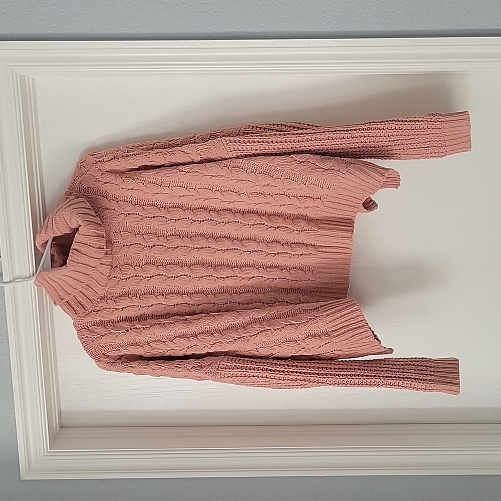 POL crop turtleneck  knit sweater